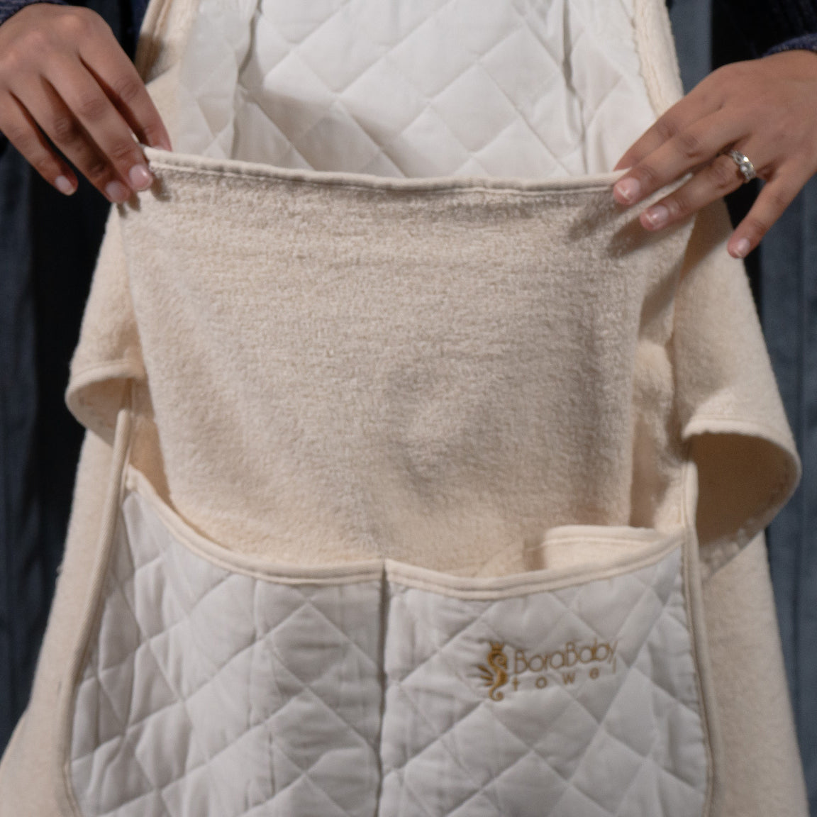 BoraBaby bath towel pockets